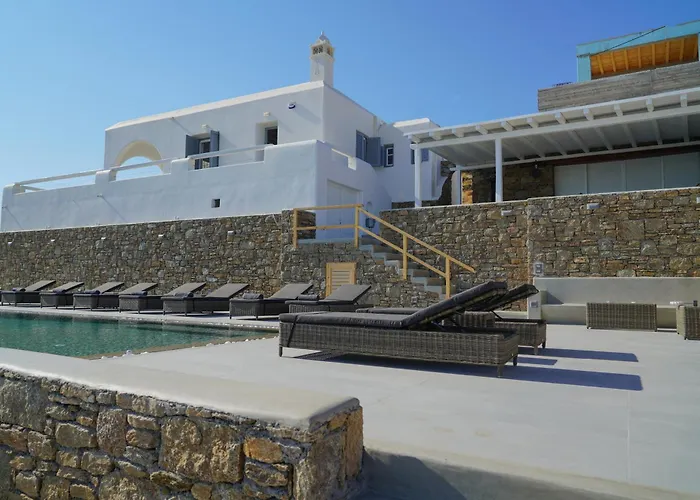 Aether Mykonos 5br With Serene Port & Town Views Τούρλος
