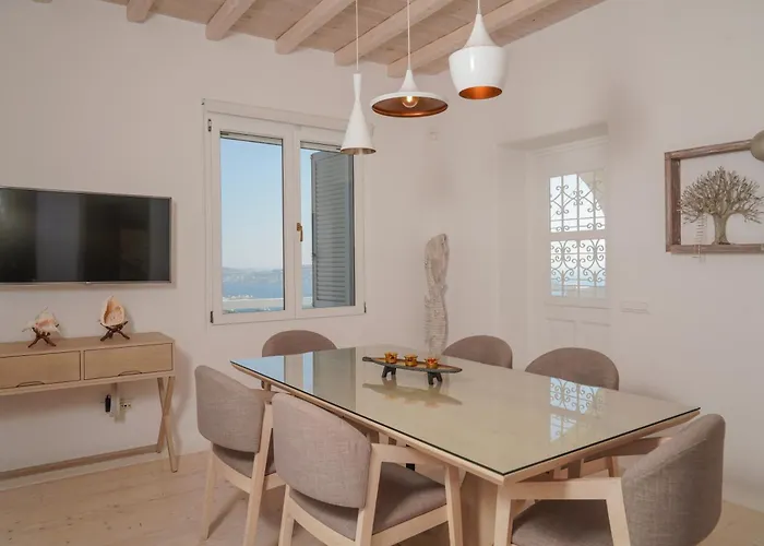 Aether Mykonos 5br With Serene Port & Town Views Τούρλος