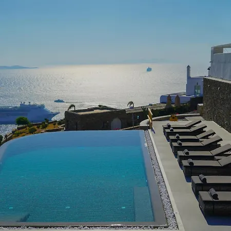 Aether Mykonos 5br With Serene Port & Town Views Willa