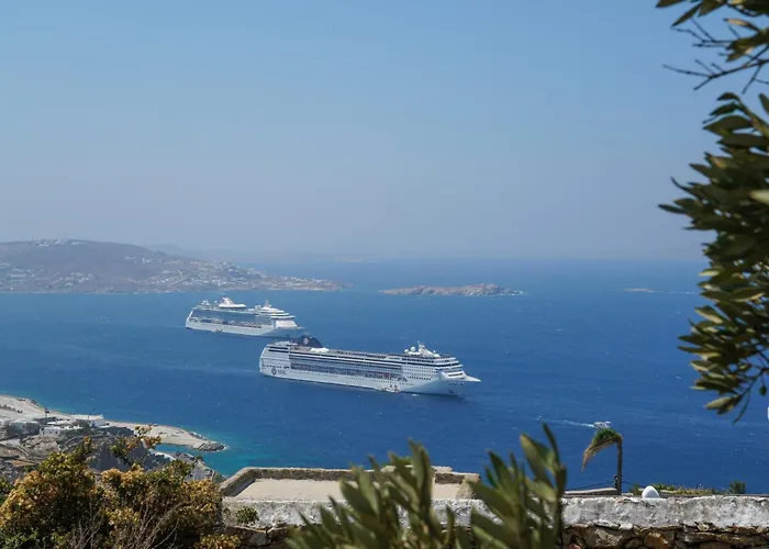 Aether Mykonos 5br With Serene Port & Town Views Tourlos