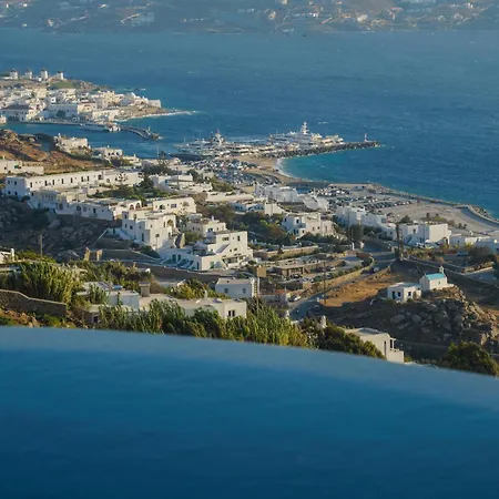 Aether Mykonos 5br With Serene Port & Town Views Villa Túrlosz